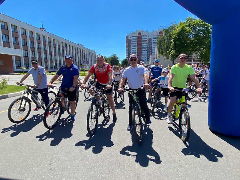 Прошел районный велопробег, посвященного Дню Независимости Республики Беларусь